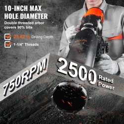 Timanttinen märkäporakone 3200W porateline pyörillä ruostumaton teräsakseli betonille