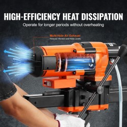 Ydinporakone 3500W 20–300 mm poraushalkaisija telineellä kuiva- ja märkäporaukseen