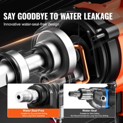 Timanttiporakone 3000W poraushalkaisija 20–200 mm pystytelineellä märkä ja kuivaporaus betonille