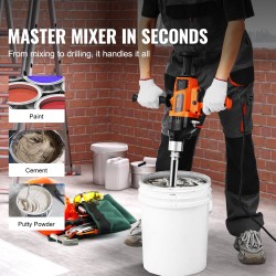 Timanttiporakone 2600W käsikäyttöinen 20–180 mm porausläpimitta kuiva- ja märkäporaus sekoitusominaisuus