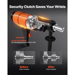 Timanttisydänporakone 200 mm betoniin tiileen kiveen käsikäyttöinen ja telinekiinnitteinen neljä porakruunua