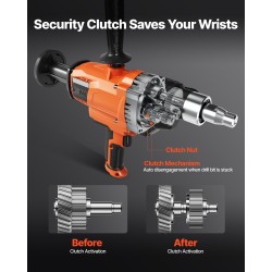 Käsikäyttöinen timanttiydinporakone 20–160 mm 2000W 4 kpl timanttiporakruunuja märkä- ja kuivaporaus