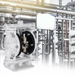 Ilmakäyttöinen kaksikalvopumppu polypropeenirunko kaksinkertaiset PTFE-kalvot 9,46 l/min 1/2 tuuman liitännät öljyn siirtoon