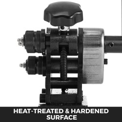 Käsikäyttöinen kovetettu teräs rengastaivutin vähimmäishalkaisija kolme tuumaa kahva kolmesataaneljäkymmentäkolme millimetriä