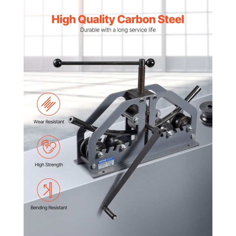 Putkentaivutin käsikäyttöinen hiiliteräs 6 muottia 1,5 tuuman teräs kupari alumiini