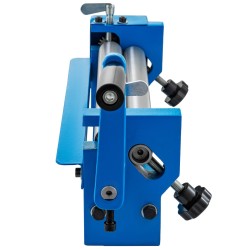 Levynrullain käsikäyttöinen penkkikiinnitys 320 mm työleveys 1 0 mm teräkselle 32 mm rullat