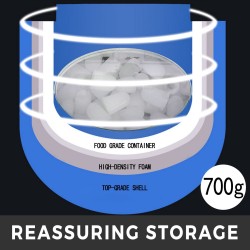 Työtasolle tarkoitettu kannettava jääpalakone kaksitoista kilogrammaa vuorokaudessa kaksi jääkokoa nestekidenäyttö