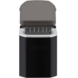 Työtasolle tarkoitettu kannettava jääpalakone kaksitoista kilogrammaa vuorokaudessa kaksi jääkokoa nestekidenäyttö