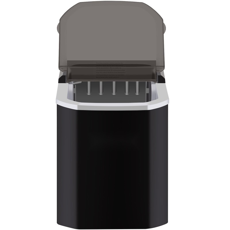 Työtasolle tarkoitettu kannettava jääpalakone kaksitoista kilogrammaa vuorokaudessa kaksi jääkokoa nestekidenäyttö