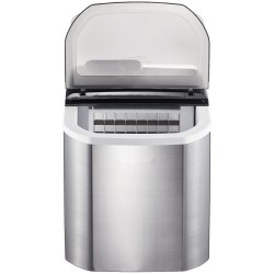 Työpöytämallinen kannettava jääpalakone vesiautomaatilla kahdeksantoista kilogrammaa vuorokaudessa kaksikymmentäneljä