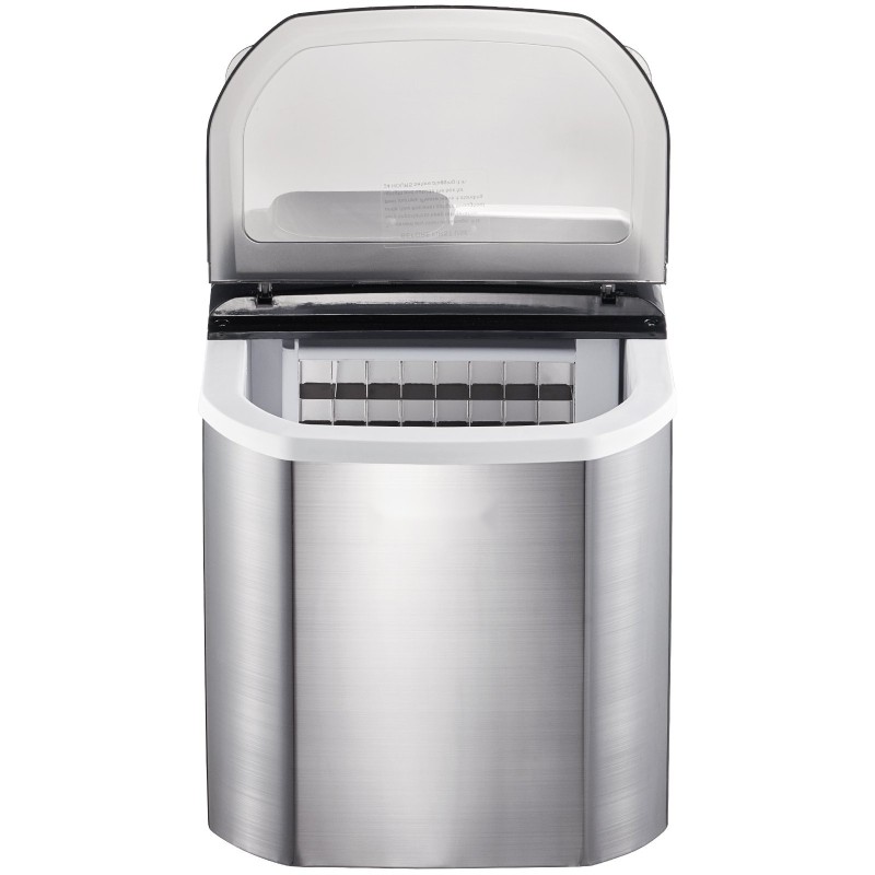 Työpöytämallinen kannettava jääpalakone vesiautomaatilla kahdeksantoista kilogrammaa vuorokaudessa kaksikymmentäneljä