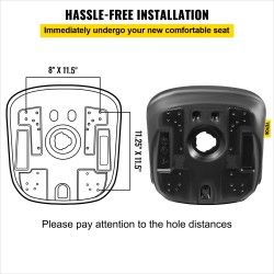 Traktorin istuinpari korkea selkänoja musta vinyyli tyhjennysreikä kangaspehmuste