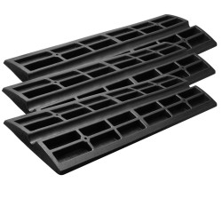 Kumiset reunaluiskat 3 kpl 6 5 cm nousu 15 tonnin kantavuus