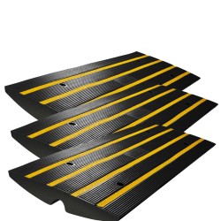Kumiset reunaluiskat 3 kpl 6,5 cm nousu 15 tonnin kantavuus