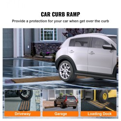 Kuminen reunakynnysramppi 2 kpl 6,5 cm nousu 15 tonnin kuormankesto ajoteille