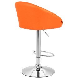 Miami säädettävä baarijakkara keinonahkaisella verhoilulla ja käsinojilla