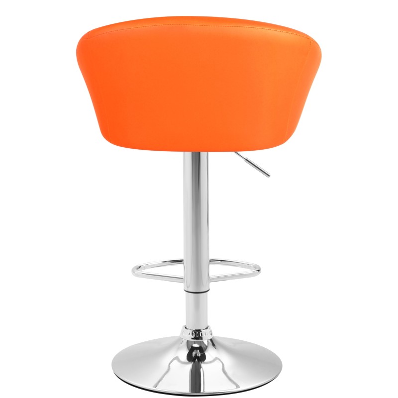 Miami säädettävä baarijakkara keinonahkaisella verhoilulla ja käsinojilla