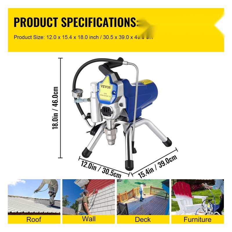 Seinämaalisumutin 2200 wattia 220 volttia 15 metrin korkeapaineletku