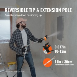 Sähkökäyttöinen jalallinen korkeapaineruiskumaalain 650 wattia 200 barin alumiinivarsi 7,5 metrin letku