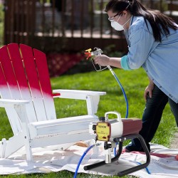 Ilmaton seinämaalisumutin 1500W harjaton 22 MPa 15 m korkeapaineletku seiniin ja kattoihin