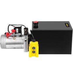 Hydraulipumppu 12 voltin yksitoiminen metallinen 13 kvartin säiliö kippiperävaunuille