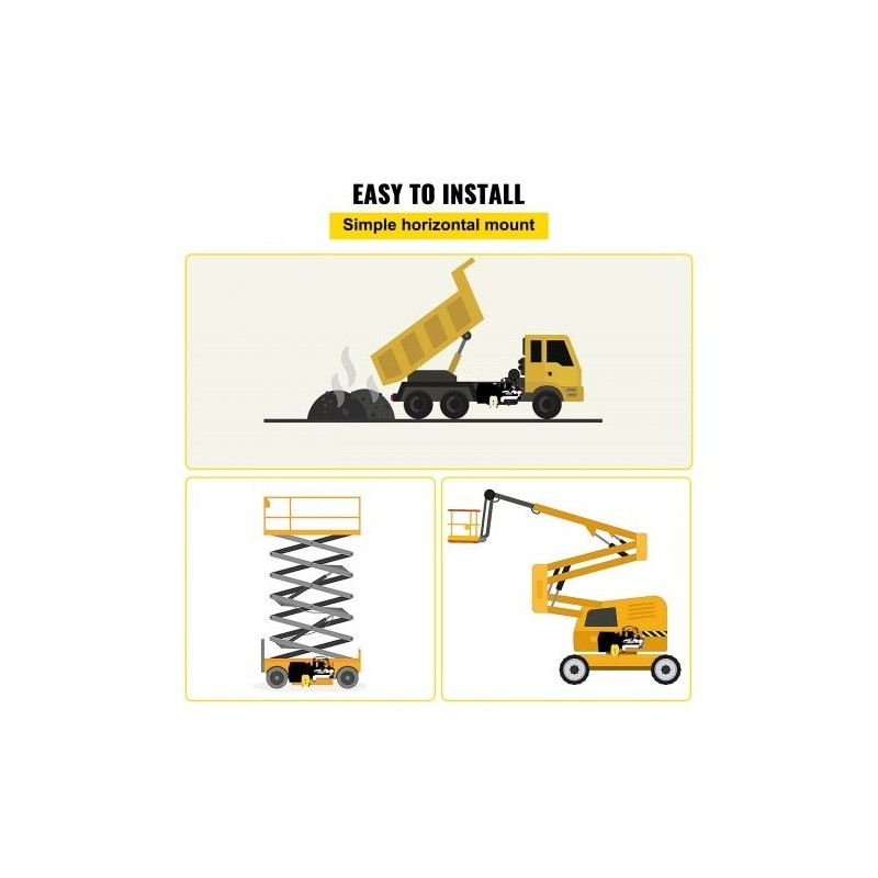 Hydraulinen tehopaketti 20 kvartin terässäiliö 12 voltin kaksoisvaikutteinen kippiperävaunuille