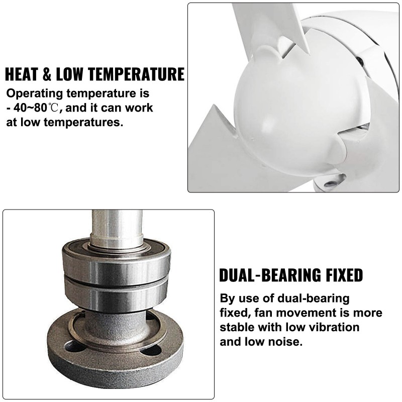 Tuuliturbiini 400W 12V 3-lapainen PBT-lavoilla lataussäätimellä korroosionkestävä rakenne