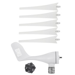 Tuulivoimageneraattori 12 voltin 500 wattia viisilapaiset nailonkuitulavat lataussäätimellä