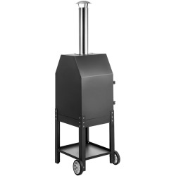 Ulkopizzauuni 12 tuumainen teräs eristetty monipolttoaineinen liikuteltavilla pyörillä