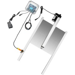 Automaattinen kanalan ovi alumiinirakenteinen 32 x 30 cm infrapunatunnistimella kaukosäätimillä