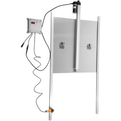 Automaattinen kanalan ovi alumiiniseos 30x30 cm ajastin valosensori infrapuna-anturi 2 kauko-ohjainta