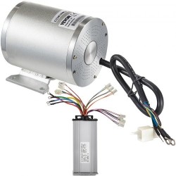 Tasavirtaharjamoottoripaketti 48V 1800W puhdas kuparikäämitys alumiinikuori ohjain poljin laturi