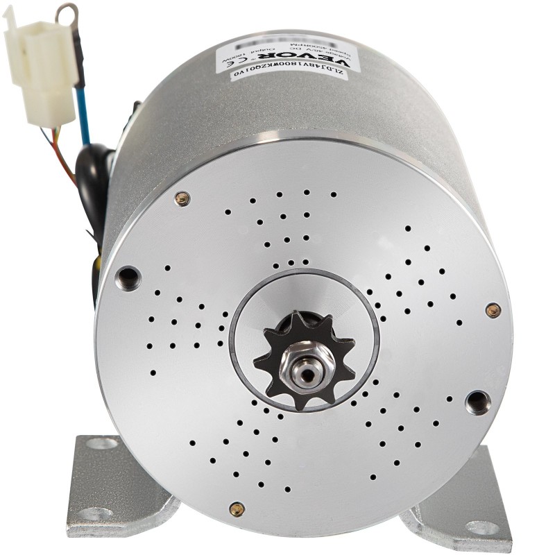 Harjaton tasavirtamoottoripaketti 48V 1800W 100 % kupariydin alumiinirunko nopeudensäädin ja kaasukahva