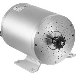 Harjaton 72V 3000W tasavirtamoottori paketti ohjaimella ja kaasukahvalla