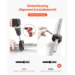 Gimbal-laakerin ulosvetäjä ja asennuslinjaustyökalu merimoottoreille korkealujuuksinen teräs yhteensopiva Mercruiser OMC Volvo