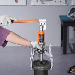 Hydraulinen ulosvedin 15 tonnia 30,5 cm leukakoko laakereille ja vaihteille kaksi- ja kolmileukainen