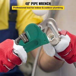 Putkiavain valuteräksinen 48 tuumaa I-palkkivarsi 110 mm leuankapasiteetti