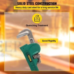 Putkiavain valuteräksinen 48 tuumaa I-palkkivarsi 110 mm leuankapasiteetti