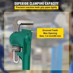 Putkiavain valuteräs suora 91 cm 85 mm leukakapasiteetti raskaan käytön