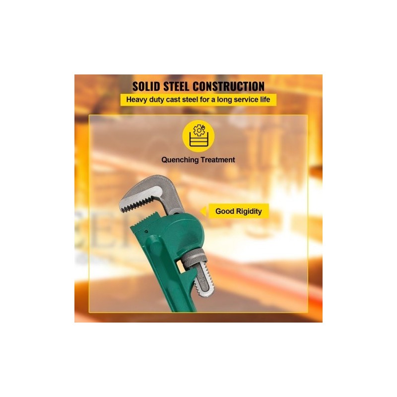 Putkiavain valuteräs suora 91 cm 85 mm leukakapasiteetti raskaan käytön