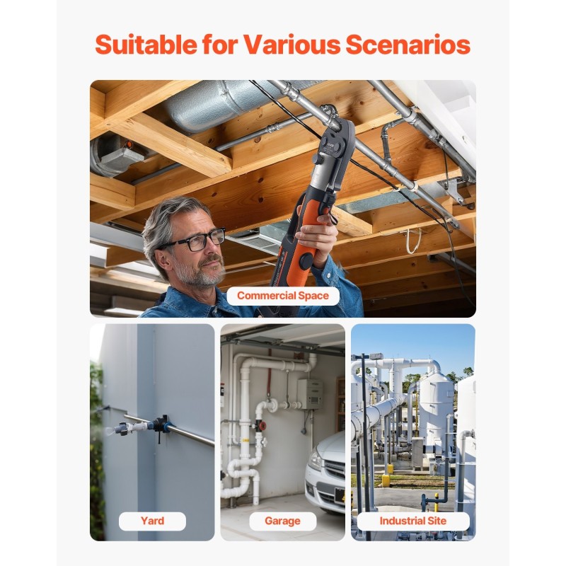 Puristusleuka 15 mm hiiletyskarkaistu teräs V-tyypin eurooppalaisen standardin ruostumattomille putkille 1 kpl