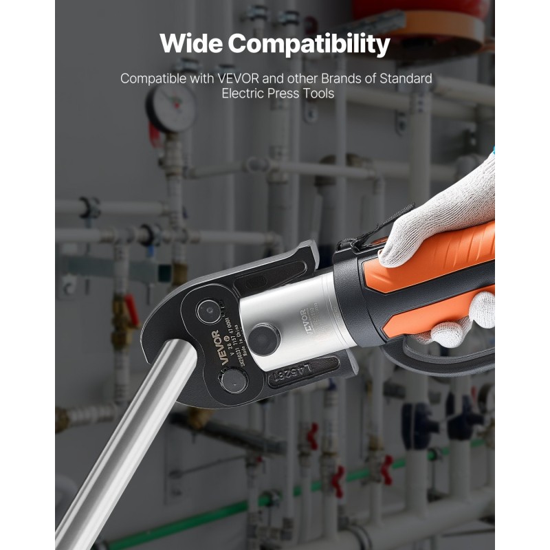 Puristusleuka 28 mm V-tyypin ruostumattomille teräsputkille hiiletyskäsitelty teräs