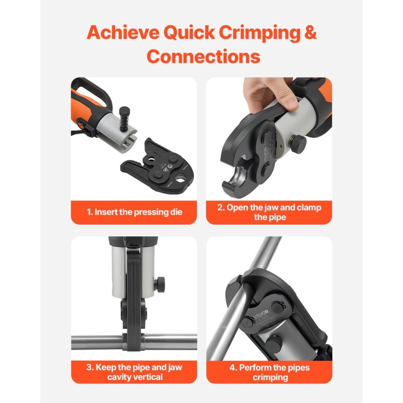 Puristusleuka V-tyypin 22 mm karkaistusta teräksestä ruostumattomille putkille 1 kpl