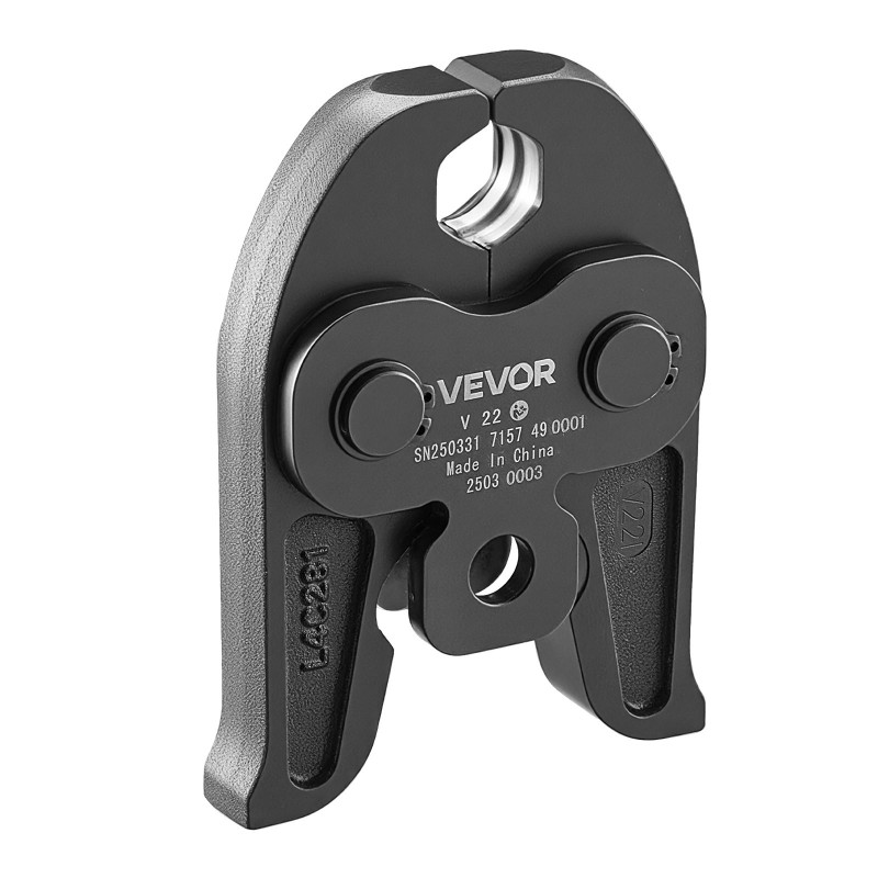 Puristusleuka V-tyypin 22 mm karkaistusta teräksestä ruostumattomille putkille 1 kpl