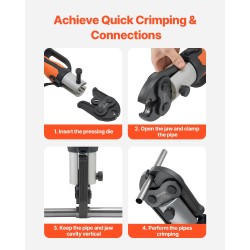 Puristusleuka 12 mm V-tyyppi sementoitua terästä ruostumattomille putkille 1 kappale