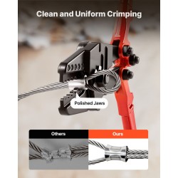 Vaijeripuristuspihdit seosterästä 24 tuumaa 5 puristuskololla 1/16-3/16 tuumaa kupari ja alumiiniholkeille