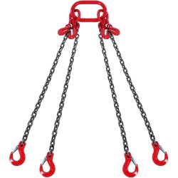 Teräksinen nostoketju G80 6 mm neljähaarainen 150 cm/haara 2993 kg