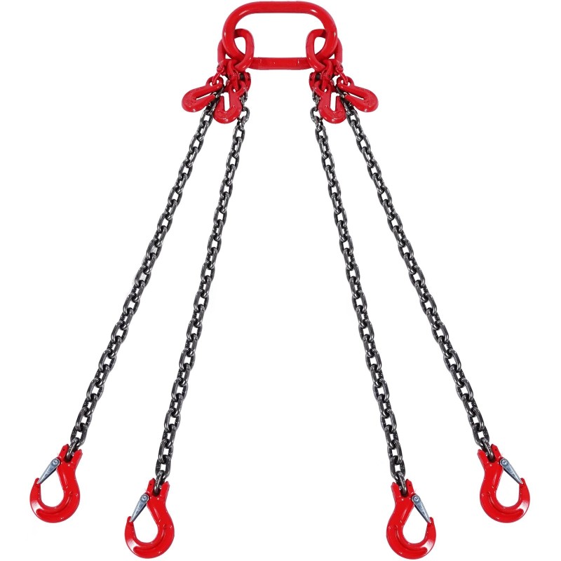 Teräksinen nostoketju G80 6 mm neljähaarainen 150 cm/haara 2993 kg