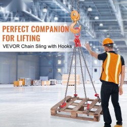 Ketjunostoliina G80-luokan teräsketju 8 mm 150 cm nelijalkainen 5 t