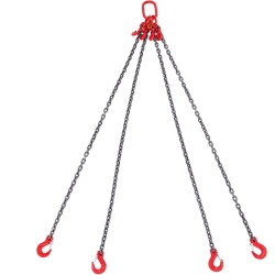 Ketjunostoliina G80-luokan teräsketju 8 mm 150 cm nelijalkainen 5 t